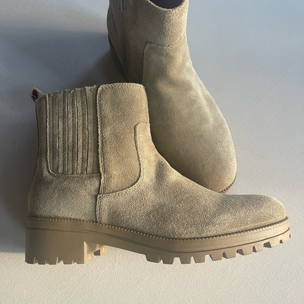 Lucky Brand Suede Ankle Boots - Tan